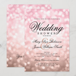 Paare Polterabend Rose Rosa Farblichter Einladung