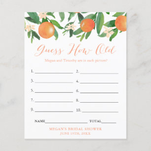 Paare Polterabend schätzen wie alt Spiel Flyer