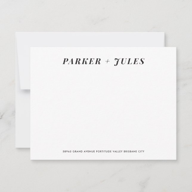 Paare Stationery Mitteilungskarte (Vorderseite)