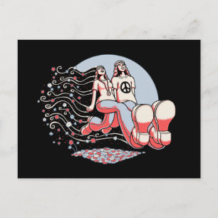 Paare Truckin' Postkarte