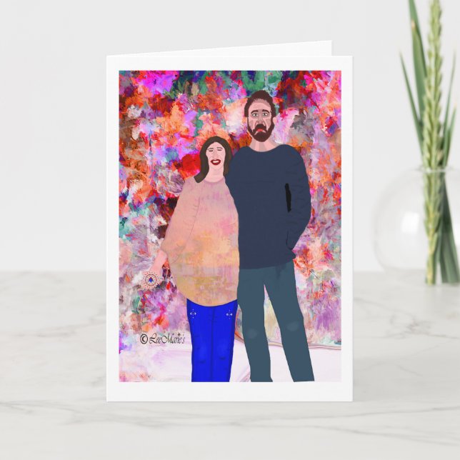 Paare unterstützen LeeMarie's kreatives Design Karte (Vorderseite)
