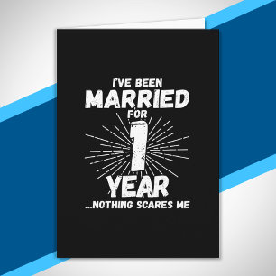 Paare Verheiratet 1 Jahr Lustiger 1. Hochzeitstag Karte