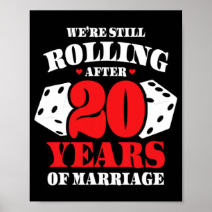 Paare Verheiratet 20 Jahre - Funny 20. Wedding Ann Poster