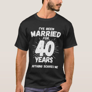 Paare Verheiratet 40 Jahre - Funny 40. Wedding Ann T-Shirt