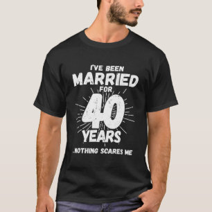 Paare Verheiratet 40 Jahre - Funny 40. Wedding Ann T-Shirt