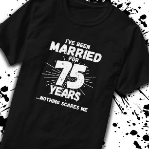 Paare Verheiratet 75 Jahre Funny 75 Jahre Jubiläum T-Shirt