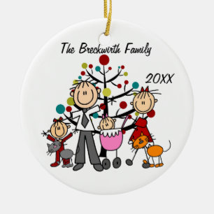 Paare, zwei Mädchen, zwei Keramik Ornament