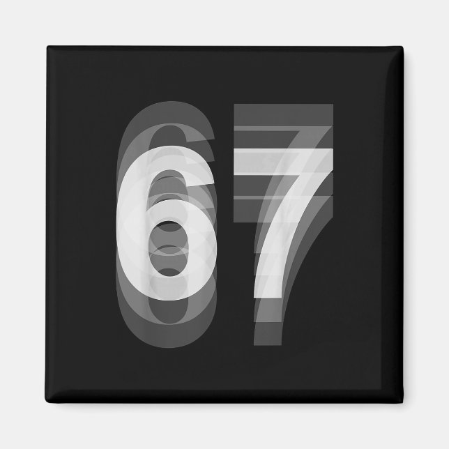 Paarkostüm 67 Six Seven Meme Lustig _1  Magnet (Vorne)