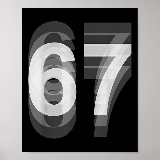 Paarkostüm 67 Six Seven Meme Lustig _1  Poster (Vorne)