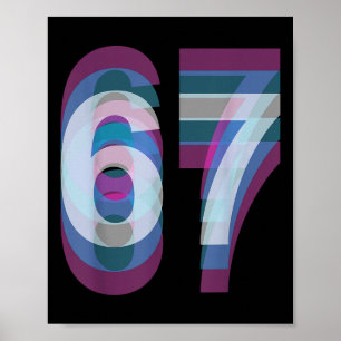 Paarkostüm 67 Six Seven Meme Lustig  Poster