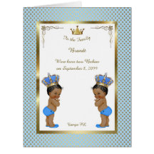 Paart Geburt JUNGEN-Mitteilungskarte, Foto,