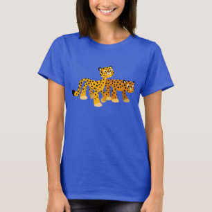 Paarung des Niedlichen Cartoon Cheetahs Frauen T - T-Shirt