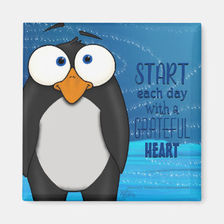 Pablo der Pinguin, mit Anführungsmagnet Magnet