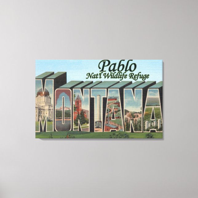 Pablo Nat'l Wildlife Refugium, Montana Leinwanddruck (Vorderseite)