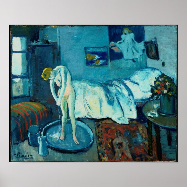 Pablo Picasso - The Blue Room, 1901 Poster (Vorne)