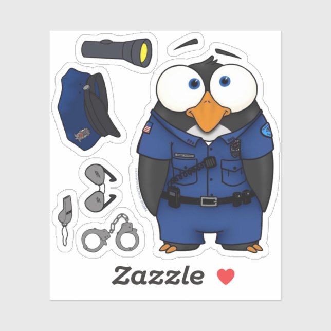 Pablo, Pinguin, Aufkleber, Set Aufkleber (Blatt)