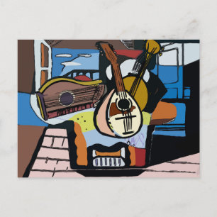 Pablo Strings Abstrakt Postkarte