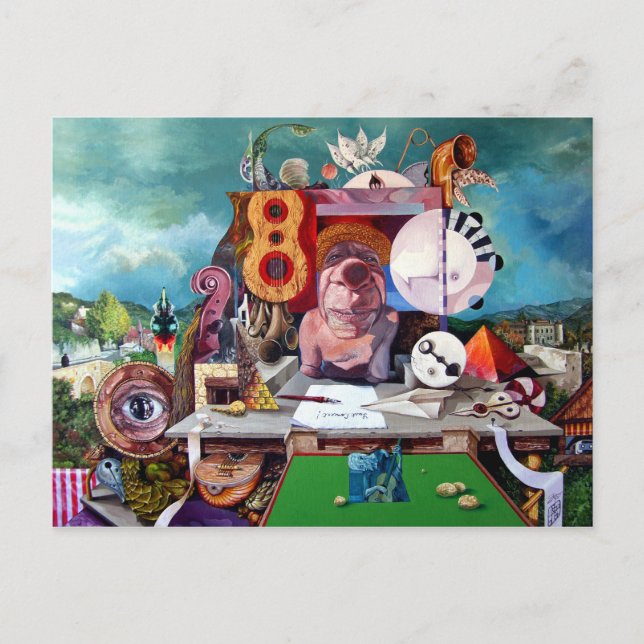 PABLOs LETZTES KONZERT Postkarte (Vorderseite)