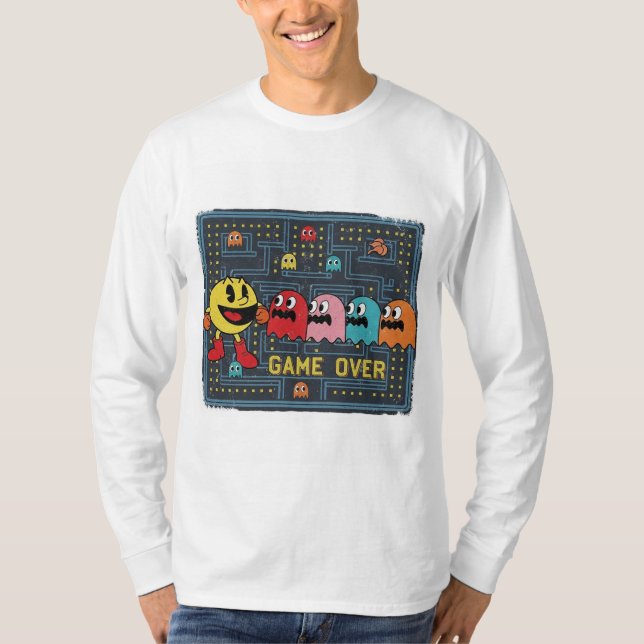 Pac-Man Game Over T-Shirt – Retro Arcade Gaming Te (Vorderseite)