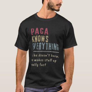 Paca weiß alles Großopapgeschenk T-Shirt