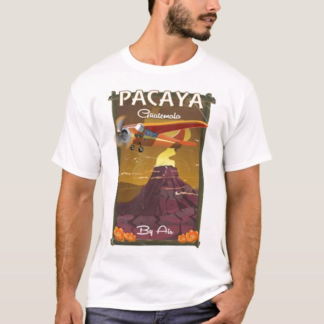 Pacaya Vulkan Guatemala Reiseplakat T-Shirt (Vorderseite)