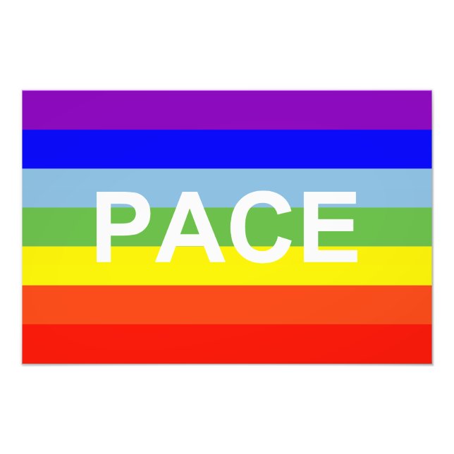 PACE Peace Flag Fotodruck (Vorne)