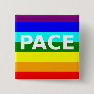 Pace(Peace) Flag Italienisch Button