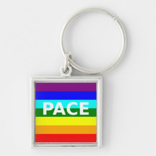 Pace(Peace) Flag Italienisch Schlüsselanhänger