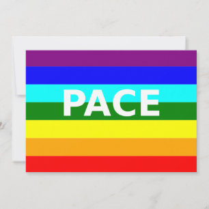 Pace(Peace) Flag Italienische Einladung