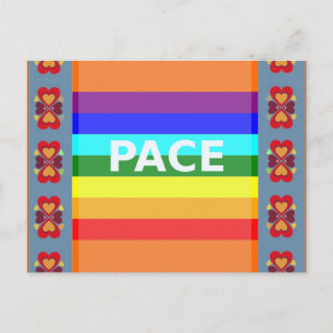 Pace(Peace) Flag Italienische Postkarte