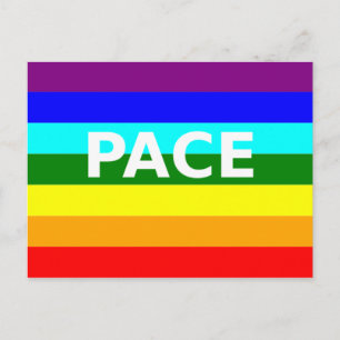 Pace(Peace) Flag Italienische Postkarte