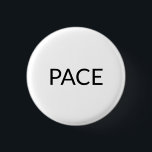 Pace White Black Italienischer Frieden einfach min Button<br><div class="desc">Pace black and white Italian language - Peace simple moderne,  elegante Button-Taste</div>
