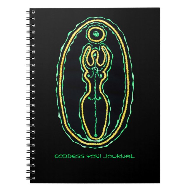 Pachamama Goddess Yoni Journal Notizblock (Vorderseite)