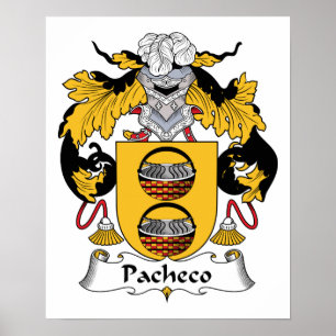 Pacheco-Familienwappen Poster