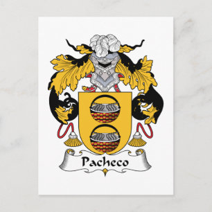 Pacheco-Familienwappen Postkarte