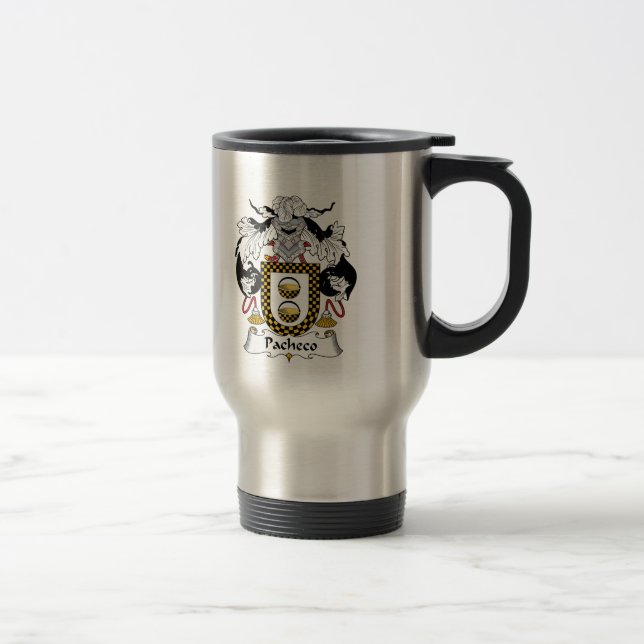 Pacheco Familienwappen Reisebecher (Rechts)