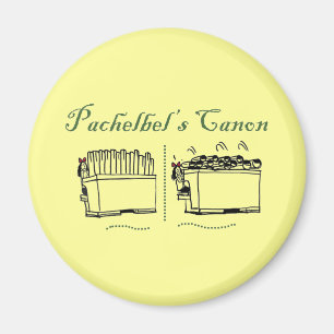 Pachelbel-Canon-Knopf Magnet