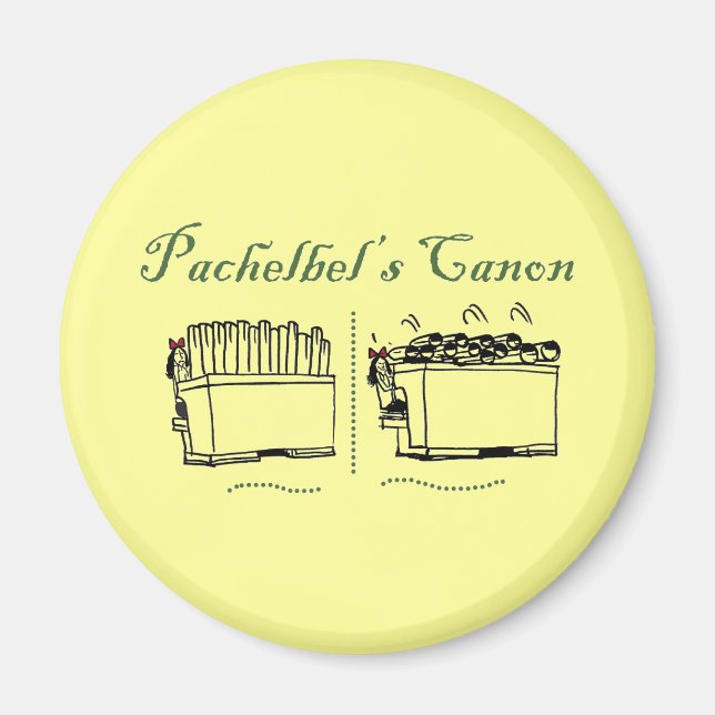 Pachelbels Canon knöpfen Magnet (Vorne)