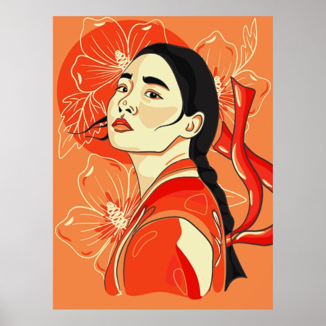 Pachinko. Portrait der koreanischen Frau. Freiheit Poster (Vorne)