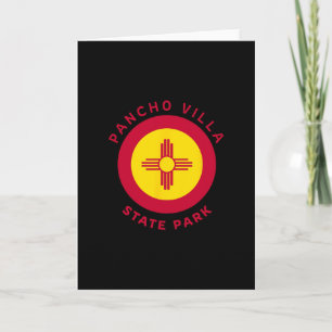 Pacho Villa State Park New Mexico Nm Flagge Zia So Karte
