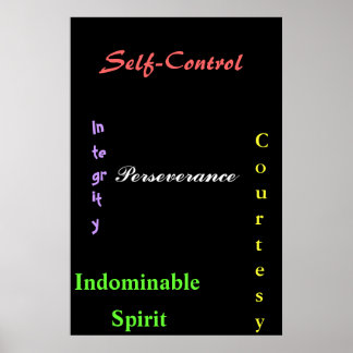 Pacht für Schwarzgürtel Poster