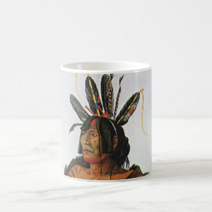 Pachtuwa-Chta, Arikara-Krieger porträtiert von Bod Tasse