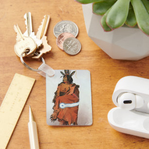 Pachtuwa-Chta, Arikara Warrior Portrait von Bodmer Schlüsselanhänger