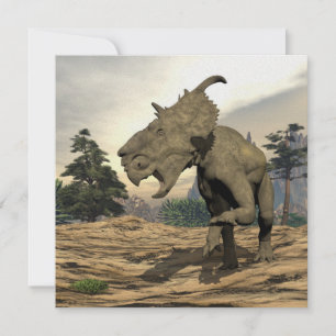Pachyrhinosaurus dinosaurier brüllen - 3D rendern