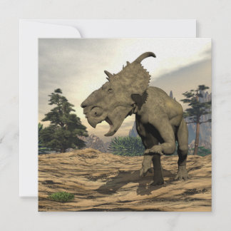 Pachyrhinosaurus dinosaurier brüllen - 3D rendern