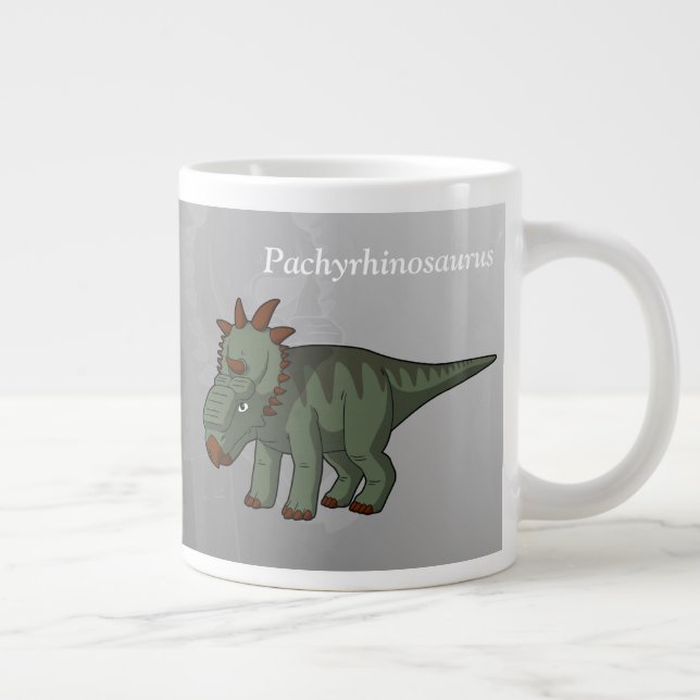 Pachyrhinosaurus Dinosaurier Jumbo-Tasse (Rechts)