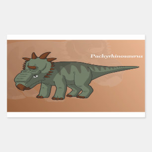 Pachyrhinosaurus Dinosaurier Rechteckiger Aufkleber