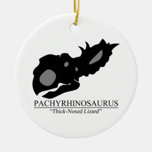 Pachyrhinosaurus Skull Keramik Ornament