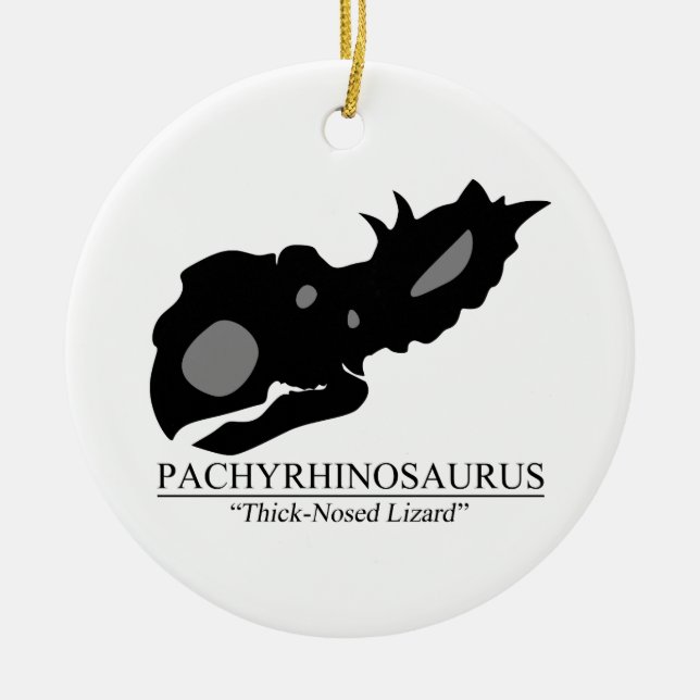 Pachyrhinosaurus Skull Keramik Ornament (Vorne)