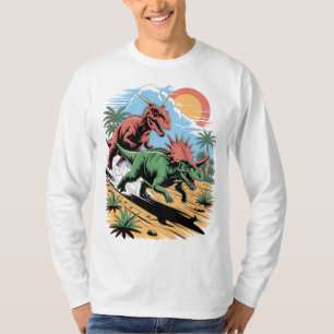 Pachyrhinosaurus, vorbei an einem Carnotaurus T-Shirt